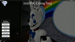 Fredbear and Friends Family Restaurant АНИМАТРОНИК БЕЛЫЙ БОННИ Fredbear's Mega Roleplay
