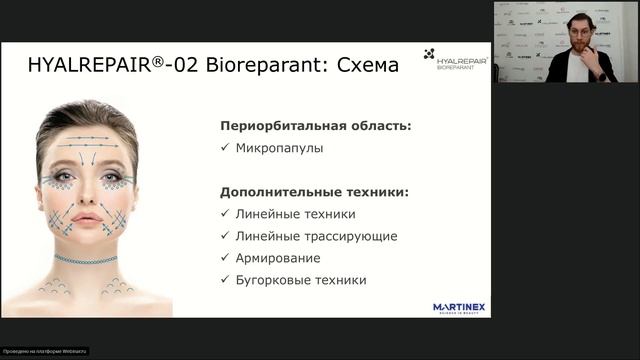 Раскрытие потенциала биорепарантов HYALREPAIR. Алгоритм выбора пациента, разбор техник введения.