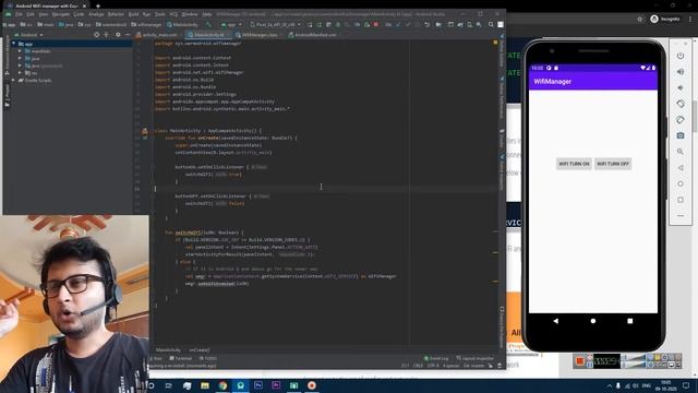 Develop WIFI manager app in Android | Android Studio | Kotlin
