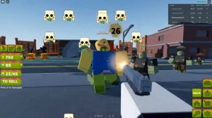 Макс играет в Zombie Killing Simulator Роблокс