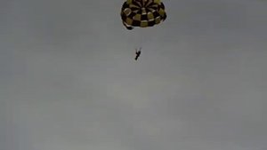 Полет с парашютом над Байкалом