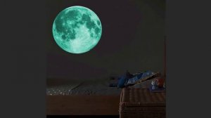 30 см светящаяся Луна 3D Наклейка на стену для детской комнаты гостиная спальня декорация