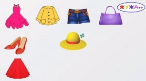 Что носят девочки? Учим названия одежды Мультик для самых маленьких