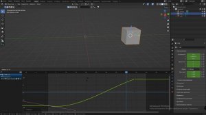 Ускорение и замедление анимации, перемещение ключевых кадров в блендер 3д