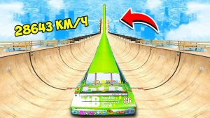 СПУСК БЕЗ ТОРМОЗОВ НА САМОМ ДЛИННОМ ЛИМУЗИНЕ ЧИКО ХИКС ПО ТРАМПЛИНУ  ГТА 5 МОДЫ РАЙЛЮХА