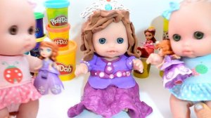 ? Куклы Принцессы Дисней : Лепим Из Пластилина Плей До Наряды