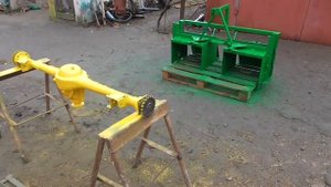 Самодельная Фреза  Междурядной Обработки для Трактора ! После Покраски !