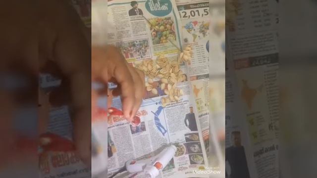 How to make rose flower with pista shell смотреть онлайн