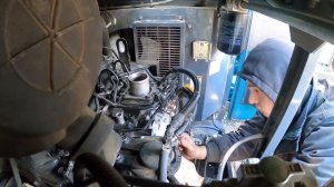 Дизельный компрессор Airman PDS175. Установка ТНВД.