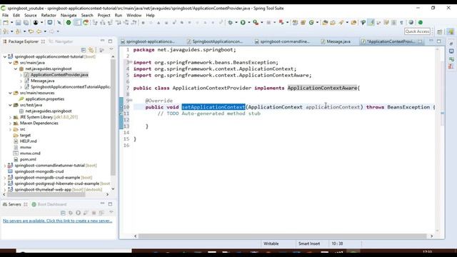 Spring Boot ApplicationContext - using ApplicationContext in Spring Boot Application смотреть онлайн