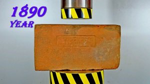 100 TON HYDRAULIC PRESS vs BRICKS OF DIFFERENT ERAS