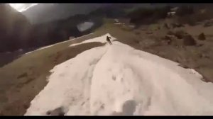 Самый классный спуск на лыжах! Смотрим до конца! skiing without snow