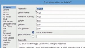 How to Rename Font (OTF, TTF) Font Family in Windows/Mac