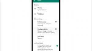 WhatsApp Photo/Video (Media) Auto Save To Gallery Off