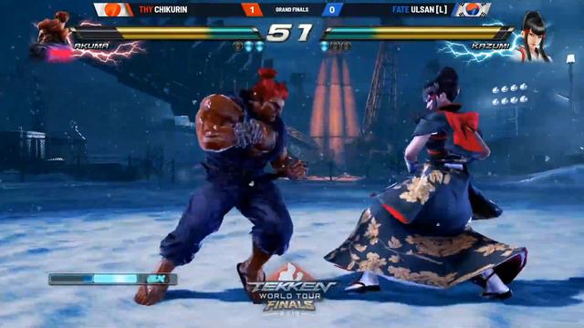 Chikurin (Akuma) Vs Ulsan (Kazumi) - G. Final - Tekken 7 World Tour смотреть онлайн