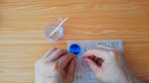 Кулон "Море" из эпоксидной смолы.