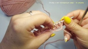 #5.  Резинка 1 х 1. Узор из лицевых и изнаночных петель.  Вязание для начинающих.