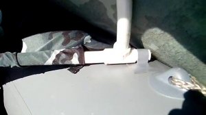 самодельный тент с полкой для лодки пвх.