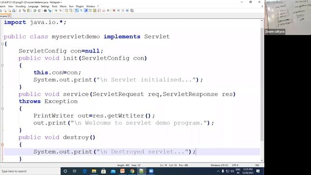 MSBTE Lecture: Servlet API, Servlet Interface. смотреть онлайн