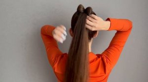 ПРОСТОЙ БАНТИК ИЗ ВОЛОС/ПРИЧЕСКА В ШКОЛУ