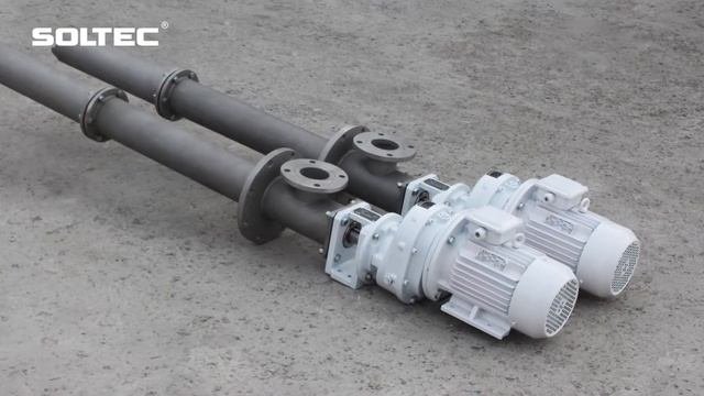 Одновинтовой полупогружной насос SOLTEC ® BV045L01FY для перекачивания кислотных стоков