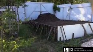 Навес для машины из дуг для теплицы