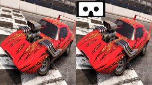 Wreckfest 3D VR video 3D SBS VR box google cardboard