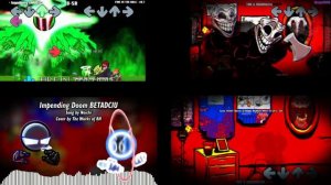 FNF: Funkin' Physics Impending Doom but Mashup of 4 Versions