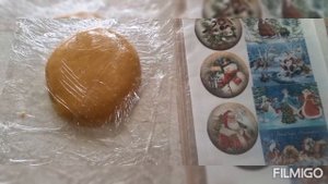 Подарочные медовые пряники, с сахарными картинками.