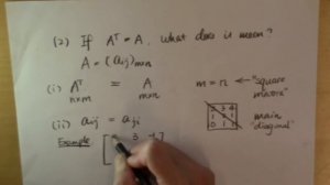 Why transpose a matrix? Part 2: symmetric matrices