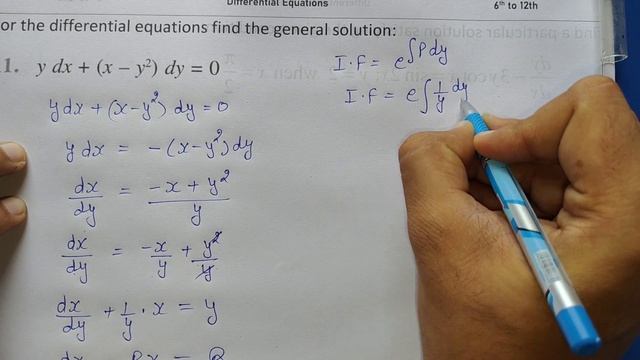 Class 12 Ex 9.6 Q11 Math | Chapter9 Class12 Math | Differential Equations | Ex 9.6 Q11 Class 12 Mat