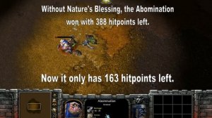 Warcraft III - How strong is Nature's Blessing?