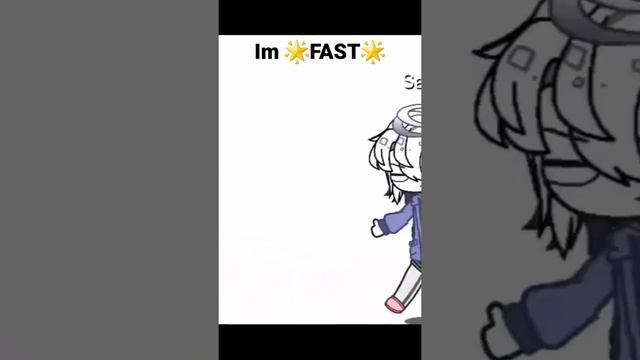 I'm fast as F#%#% boii!(Gacha meme)#gachalife #undertale