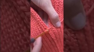 Ещё один способ соединения вязаных деталей