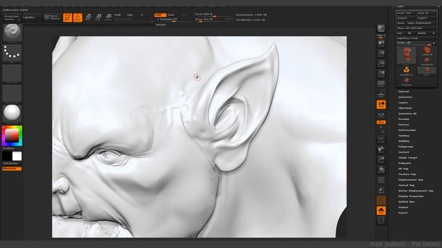 -The Beast- Detailed Sculpt in Blender & Zbrush 3/4 смотреть онлайн