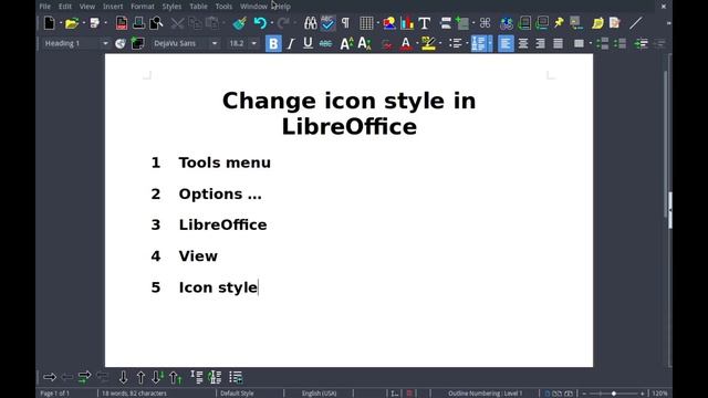 LibreOffice Writer - Change icon style [Quick guide] смотреть онлайн