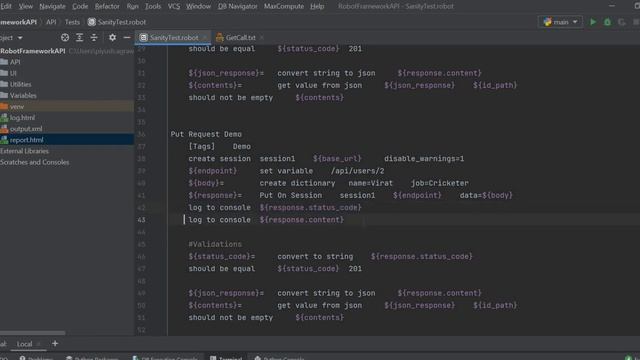 Robot Framework - Put Request смотреть онлайн