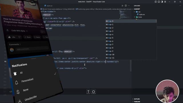ChatGPT Clone using Html, CSS, JavaScript and Node.js Full Stack Project