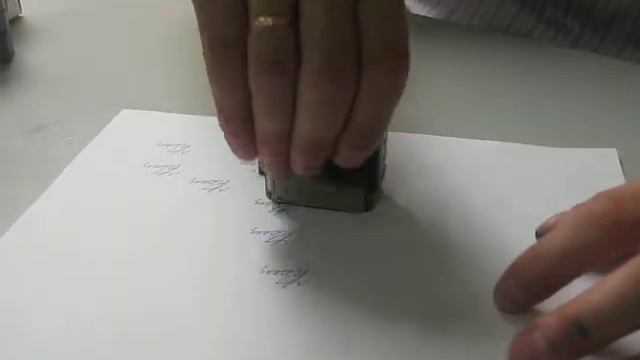 Факсимле на автоматической оснастке