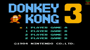 Donkey Kong 3 - Донки Конг 3 / Денди / Dendy / NES / Famicom / Nintendo