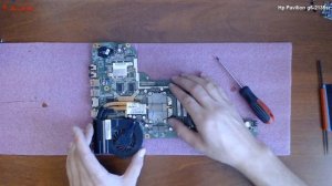 Hp Pavilion g6-2135sr разборка , комплексная чистка , замена термопасты