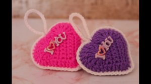 МК Объемное сердечко крючком + много схем))