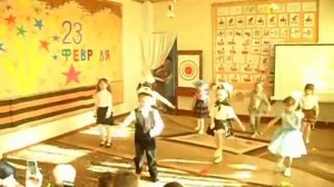 Танец на 23 февраля в детском саду Колобок