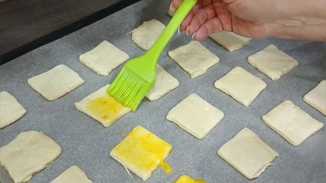 Закуска из слоеного теста - Сундучок.Быстро,вкусно , красиво и без заморочек.