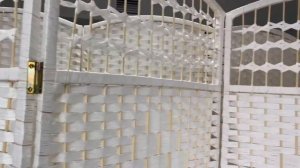 Ширмы из ротанга белые