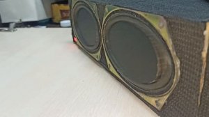 Обзор на самодельную колонку из телевизионных динамиков. RIP.