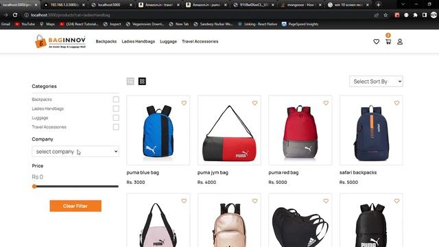 The e-commerse product filter and sorting with MERN stack смотреть онлайн