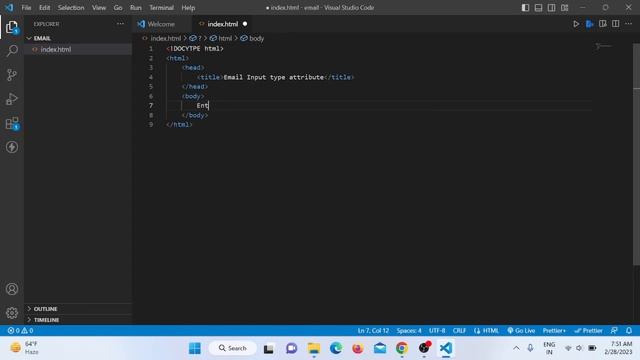 HTML Tutorial For Beginners In Odia | PART-129 | Input Type Email in HTML5?