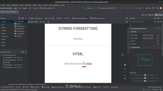 ANDROID - STRING FORMATTING || TUTORIAL IN KOTLIN смотреть онлайн