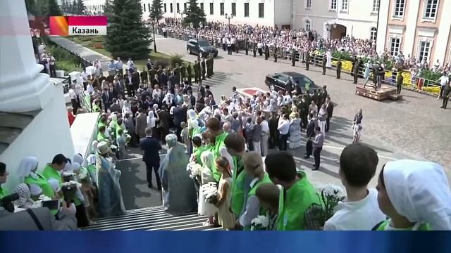В Казани в присутствии Патриарха Кирилла заложили собор на месте обретения чудотворной иконы Богоро смотреть онлайн